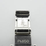 【6khf0028】喜平 ブレスレット Pt850 プラチナ 6面 ダブル 20.7cm 50.7g キヘイ【中古】メンズ レディース ユニセックス