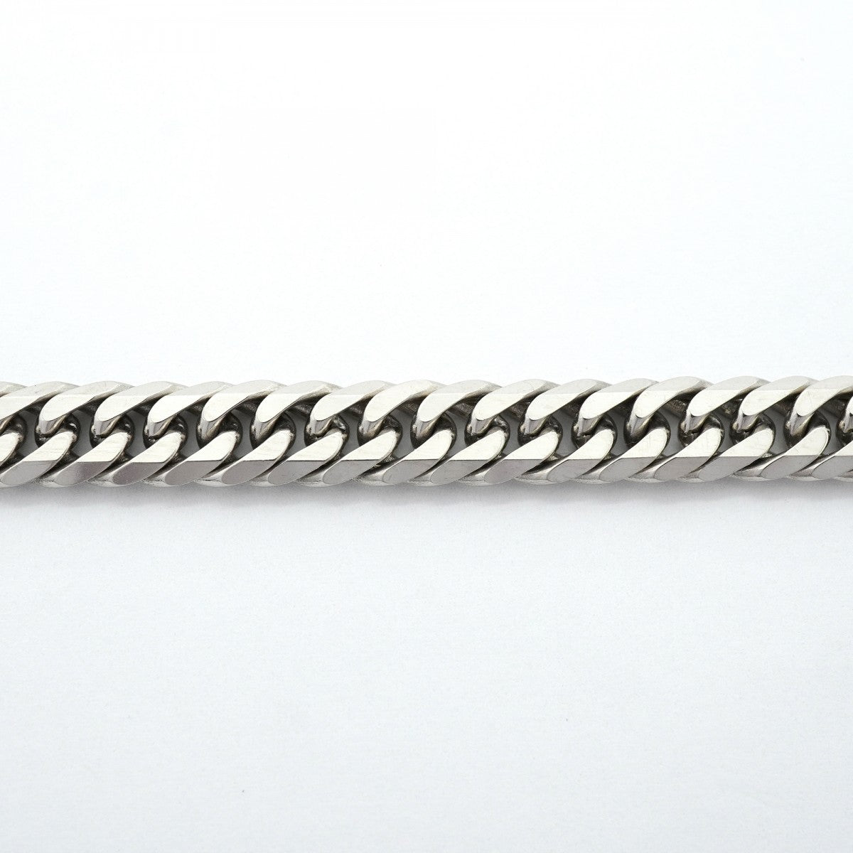 【6khf0029】喜平 ブレスレット Pt850 プラチナ 6面 ダブル 18.6cm 27.2g キヘイ【中古】メンズ レディース ユニセックス