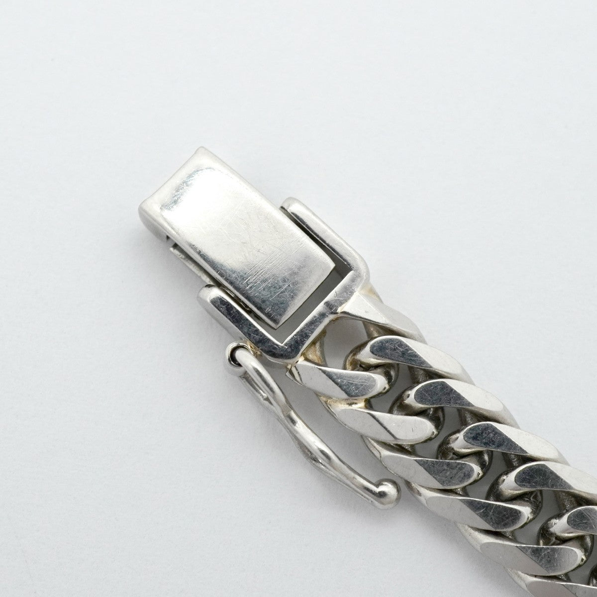 【6khf0029】喜平 ブレスレット Pt850 プラチナ 6面 ダブル 18.6cm 27.2g キヘイ【中古】メンズ レディース ユニセックス