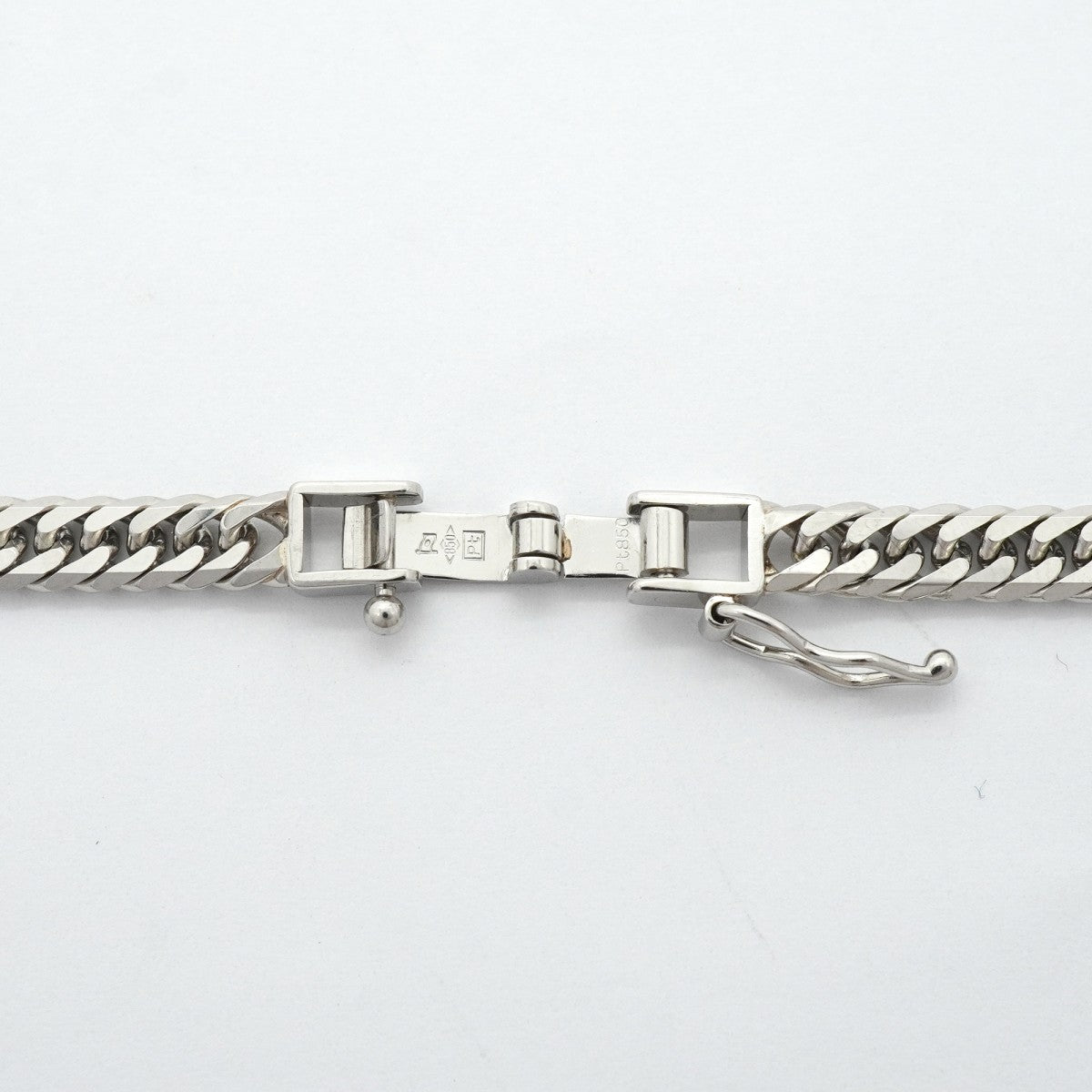 【6khf0031】喜平 ネックレス Pt850 プラチナ 6面 ダブル 50.4cm 30.3g キヘイ【中古】メンズ レディース ユニセックス
