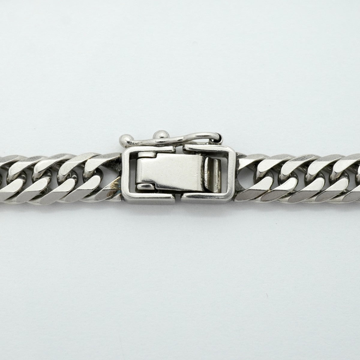 【6khf0039】喜平 ブレスレット Pt850 プラチナ 6面 ダブル 18.7cm 20.2g キヘイ【中古】メンズ レディース ユニセックス