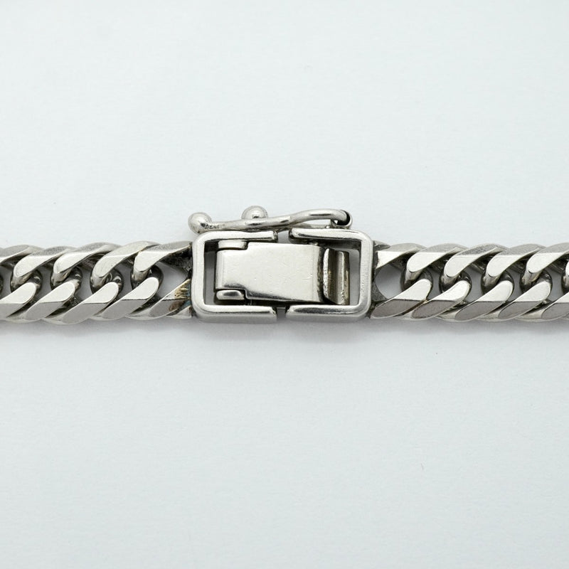 【6khf0039】喜平 ブレスレット Pt850 プラチナ 6面 ダブル 18.7cm 20.2g キヘイ【中古】メンズ レディース ユニセックス