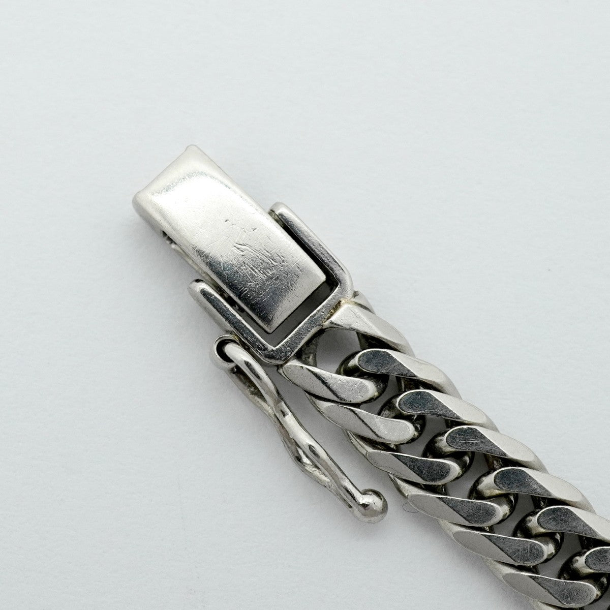 【6khf0039】喜平 ブレスレット Pt850 プラチナ 6面 ダブル 18.7cm 20.2g キヘイ【中古】メンズ レディース ユニセックス