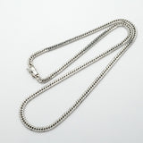 【6khf0040】喜平 ネックレス Pt850 プラチナ 6面 ダブル 50.9cm 30.2g キヘイ【中古】メンズ レディース ユニセックス