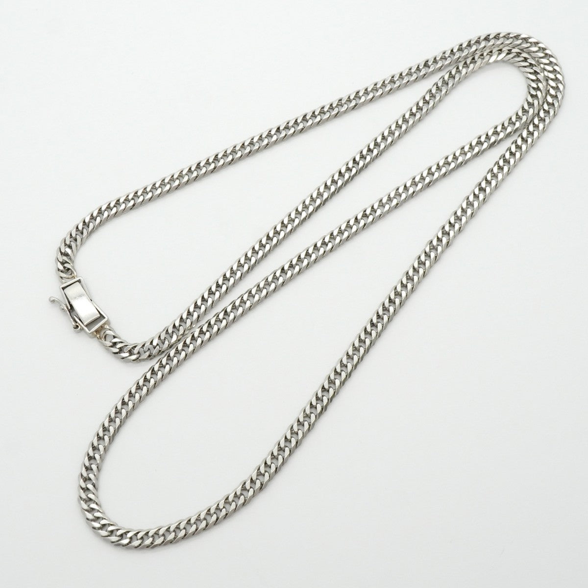【6khf0041】喜平 ネックレス Pt850 プラチナ 6面 ダブル 55.4cm 28.9g キヘイ【中古】メンズ レディース ユニセックス