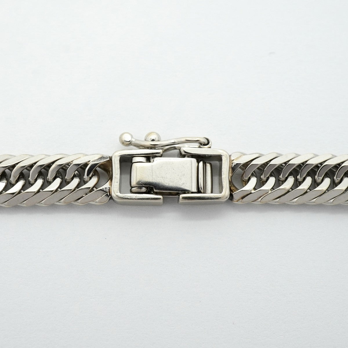 【6khf0042】喜平 ブレスレット Pt900 プラチナ 8面 トリプル 20.2cm 20.7g キヘイ【中古】メンズ レディース ユニセックス