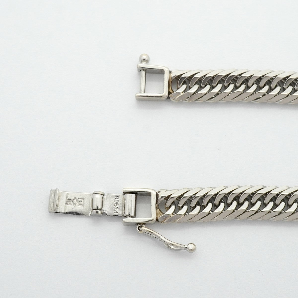 【6khf0042】喜平 ブレスレット Pt900 プラチナ 8面 トリプル 20.2cm 20.7g キヘイ【中古】メンズ レディース ユニセックス