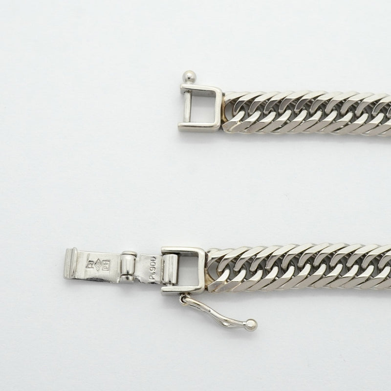 【6khf0042】喜平 ブレスレット Pt900 プラチナ 8面 トリプル 20.2cm 20.7g キヘイ【中古】メンズ レディース ユニセックス