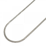 【6khf0044】喜平 ネックレス Pt850 プラチナ 6面 ダブル 50.2cm 12.8g キヘイ【中古】メンズ レディース ユニセックス
