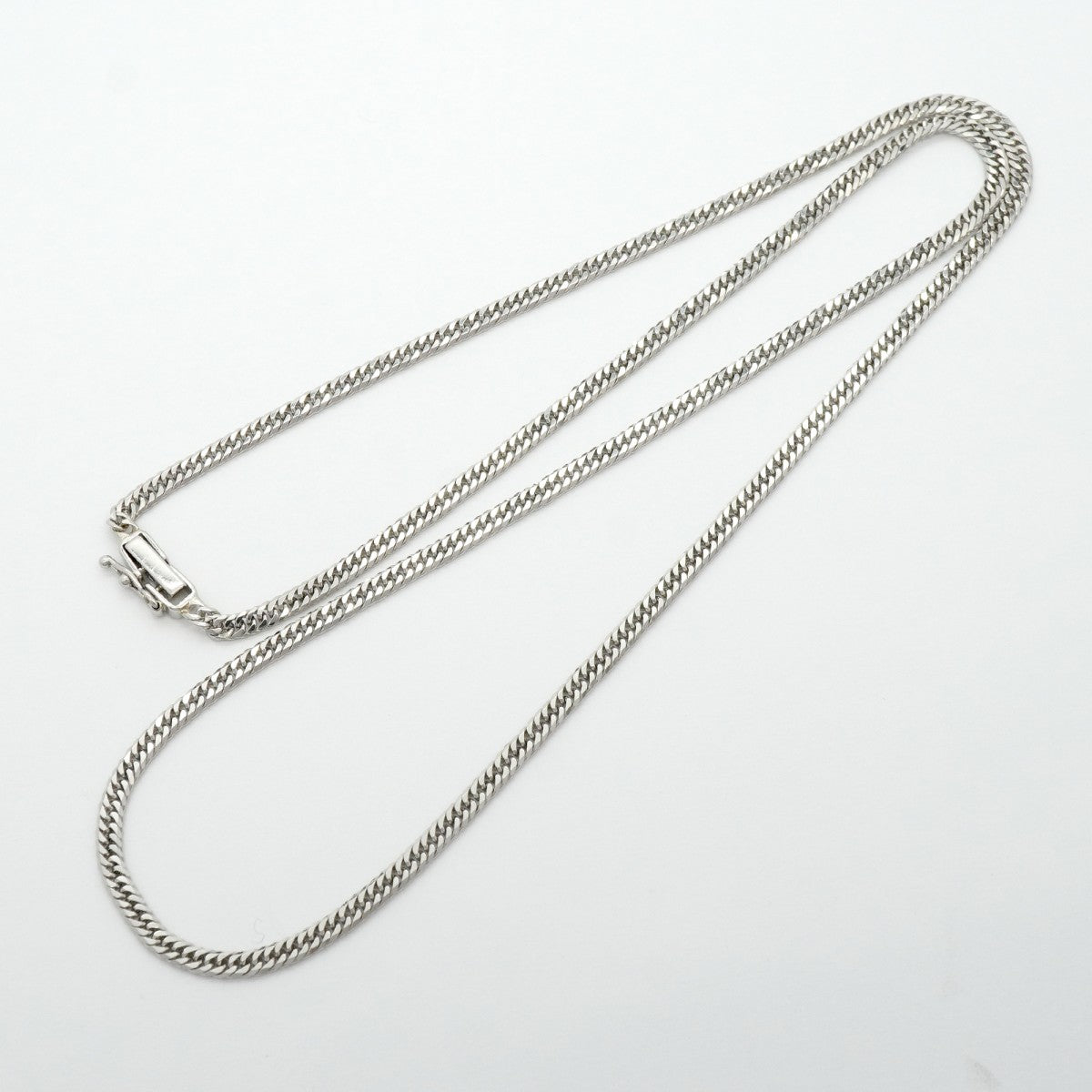 【6khf0044】喜平 ネックレス Pt850 プラチナ 6面 ダブル 50.2cm 12.8g キヘイ【中古】メンズ レディース ユニセックス