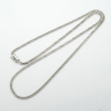 【6khf0044】喜平 ネックレス Pt850 プラチナ 6面 ダブル 50.2cm 12.8g キヘイ【中古】メンズ レディース ユニセックス