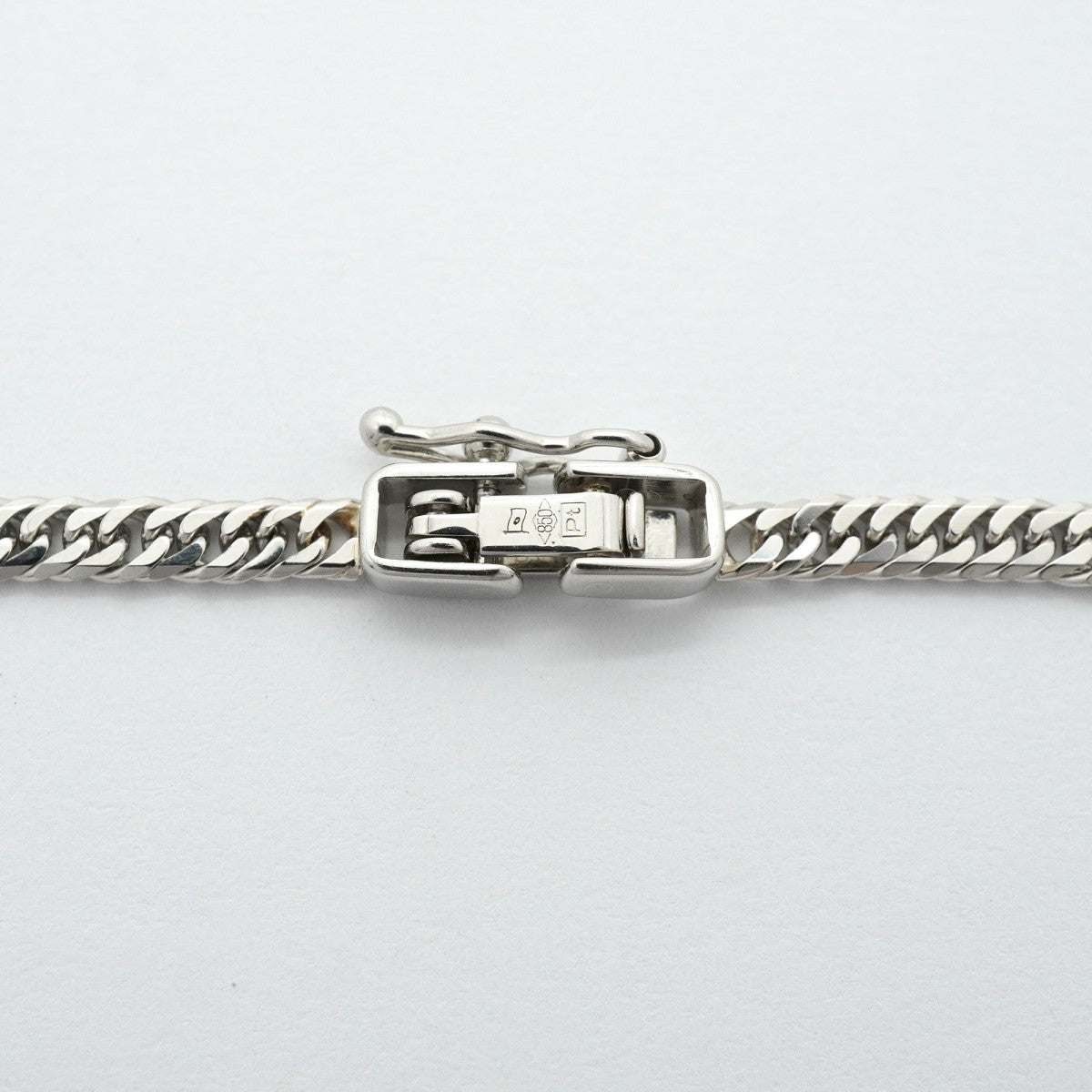 【6khf0044】喜平 ネックレス Pt850 プラチナ 6面 ダブル 50.2cm 12.8g キヘイ【中古】メンズ レディース ユニセックス