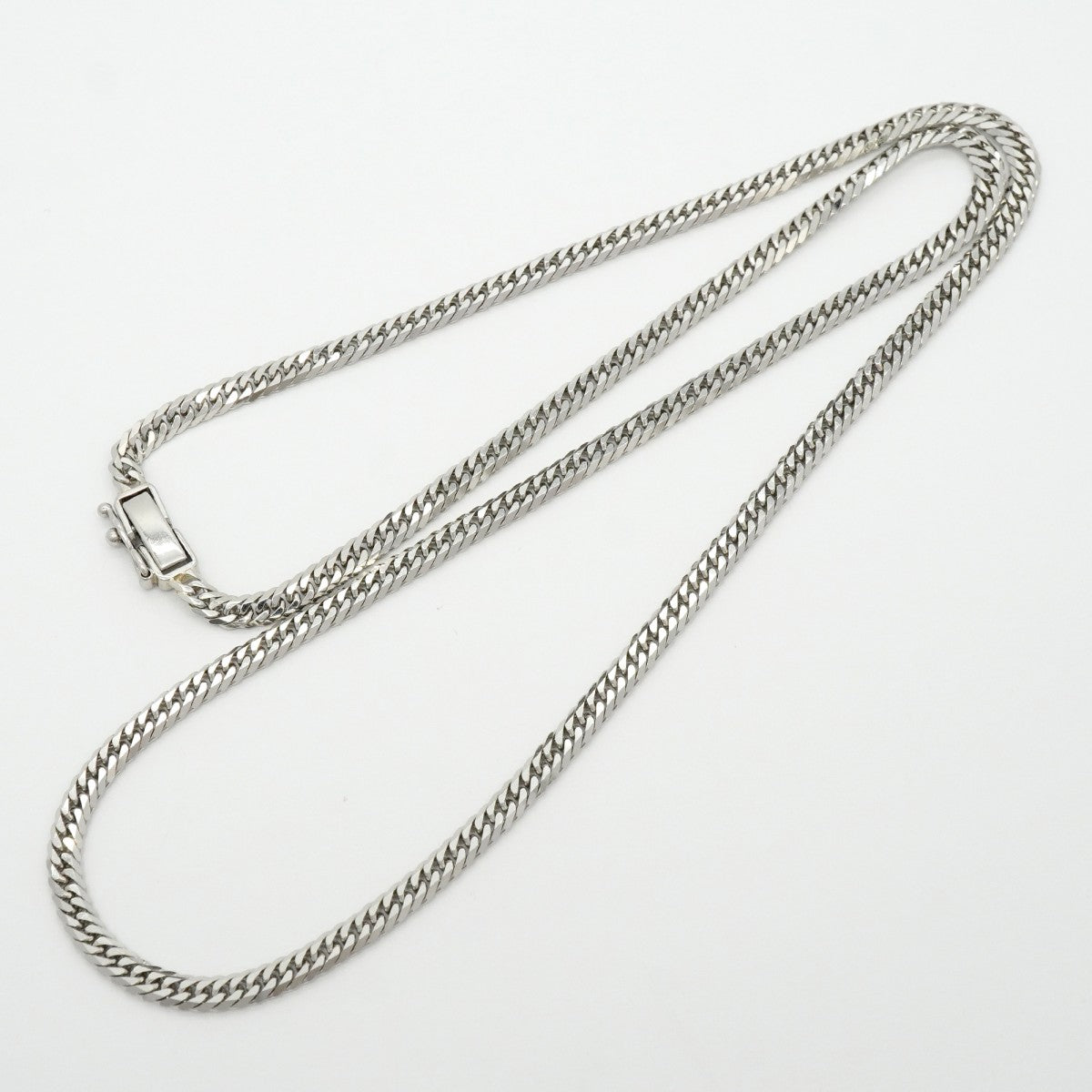 【6khf0051】喜平 ネックレス Pt850 プラチナ 6面 ダブル 50cm 20.6g キヘイ【中古】メンズ レディース ユニセックス