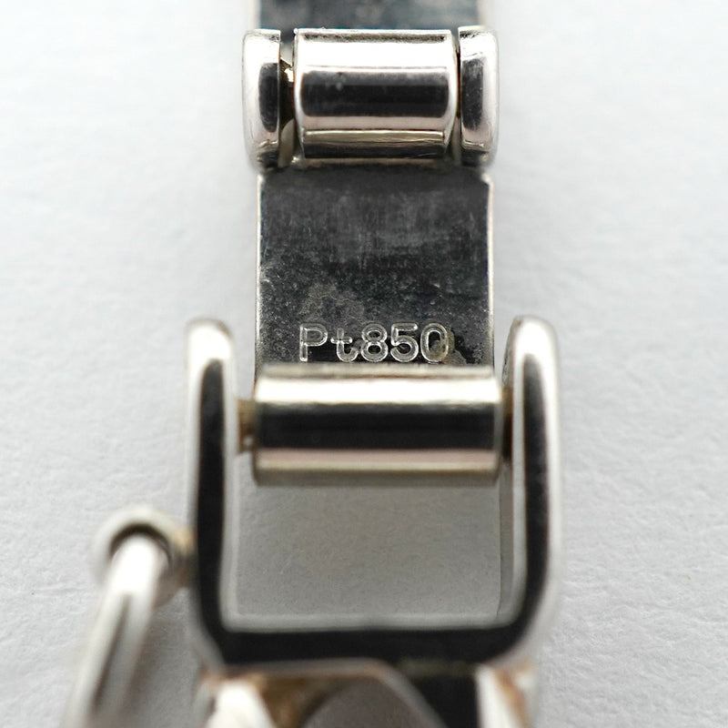 【6khg0009】喜平 ブレスレット Pt850 プラチナ 6面 ダブル 18.5cm 20.4g キヘイ【中古】メンズ レディース ユニセックス