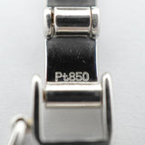 【6khg0010】喜平 ブレスレット Pt850 プラチナ 6面 ダブル 18.5cm 20.3g キヘイ【中古】メンズ レディース ユニセックス