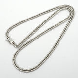 【6khg0013】喜平 ネックレス Pt850 プラチナ トリプル 12面 50.9cm 30.2g キヘイ【中古】メンズ レディース ユニセックス