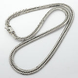 【6khg0014】喜平 ネックレス Pt850 プラチナ トリプル 12面 45.5cm 46.1g キヘイ【中古】メンズ レディース ユニセックス
