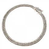 【6khg0016】喜平 ブレスレット Pt850 プラチナ トリプル 12面 18.7cm 12g キヘイ【中古】メンズ レディース ユニセックス