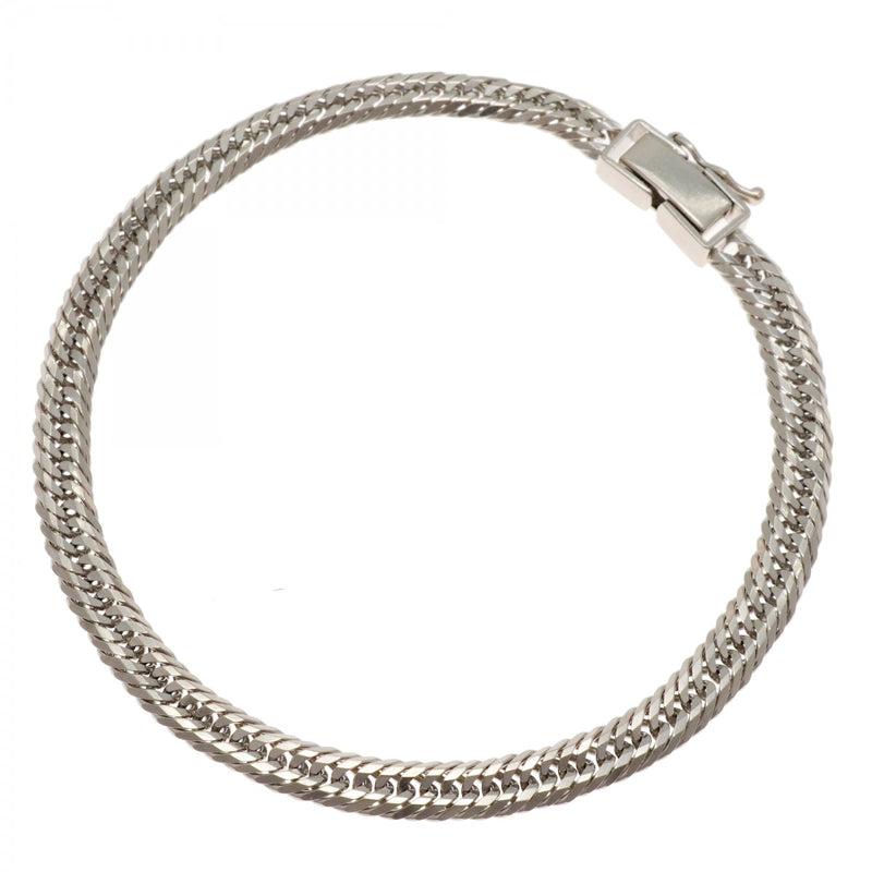 【6khg0016】喜平 ブレスレット Pt850 プラチナ トリプル 12面 18.7cm 12g キヘイ【中古】メンズ レディース ユニセックス