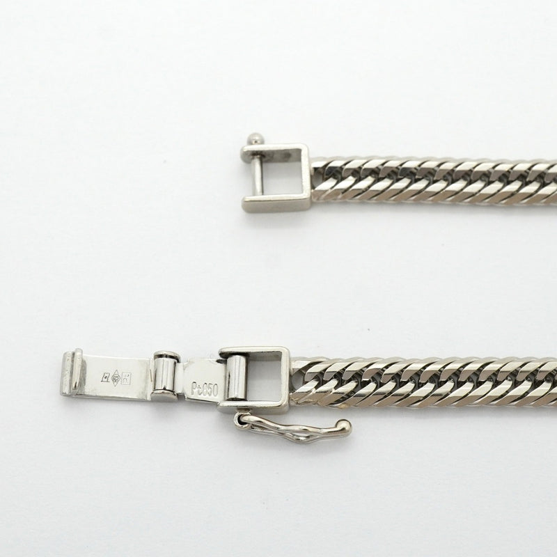 【6khg0016】喜平 ブレスレット Pt850 プラチナ トリプル 12面 18.7cm 12g キヘイ【中古】メンズ レディース ユニセックス