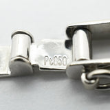 【6khg0016】喜平 ブレスレット Pt850 プラチナ トリプル 12面 18.7cm 12g キヘイ【中古】メンズ レディース ユニセックス