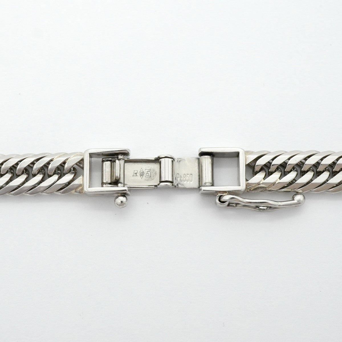 【6khg0019】喜平 ネックレス Pt850 プラチナ トリプル 12面 55.9cm 55.6g キヘイ【中古】メンズ レディース ユニセックス