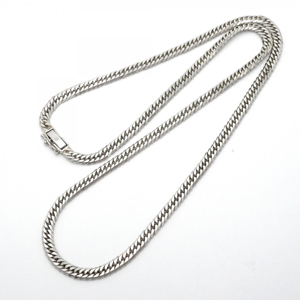 【6khg0020】喜平 ネックレス Pt850 プラチナ 6面 ダブル 50.7cm 30.2g キヘイ【中古】メンズ レディース ユニセックス