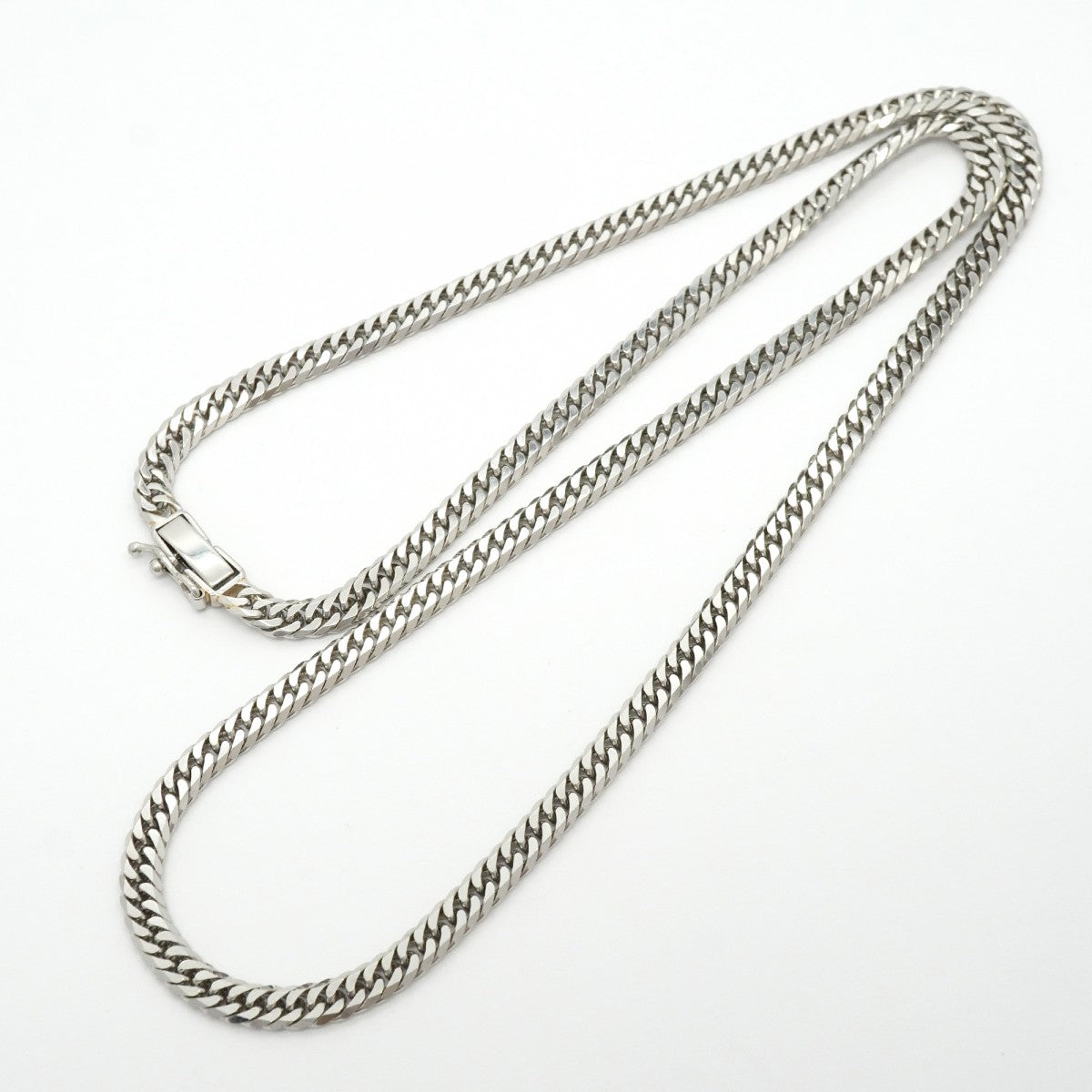 【6khg0022】喜平 ネックレス Pt850 プラチナ 6面 ダブル 50.1cm 30.5g キヘイ【中古】メンズ レディース ユニセックス