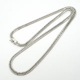 【6khg0022】喜平 ネックレス Pt850 プラチナ 6面 ダブル 50.1cm 30.5g キヘイ【中古】メンズ レディース ユニセックス