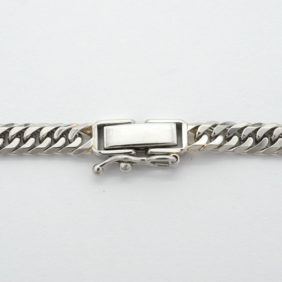 【6khg0022】喜平 ネックレス Pt850 プラチナ 6面 ダブル 50.1cm 30.5g キヘイ【中古】メンズ レディース ユニセックス