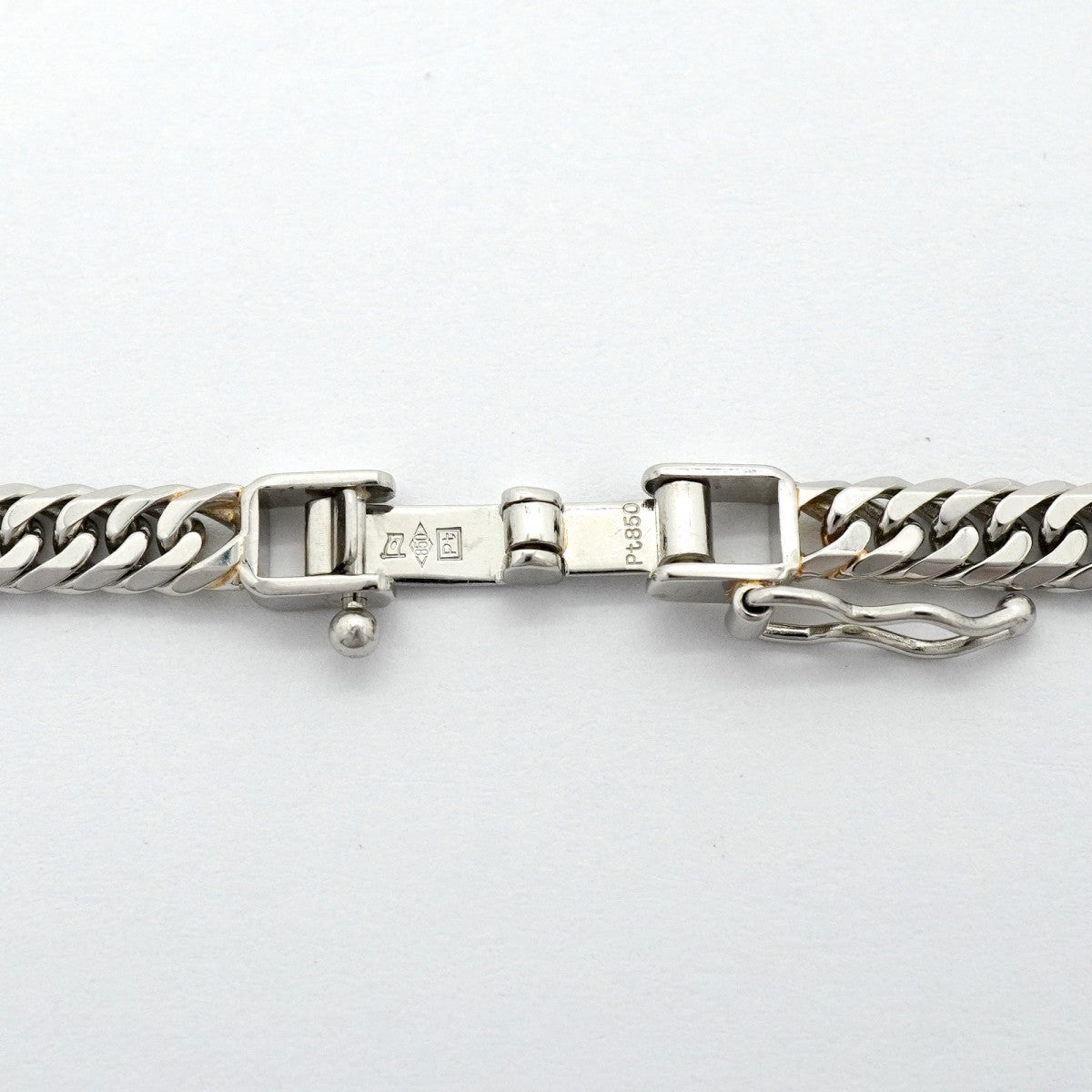 【6khg0022】喜平 ネックレス Pt850 プラチナ 6面 ダブル 50.1cm 30.5g キヘイ【中古】メンズ レディース ユニセックス