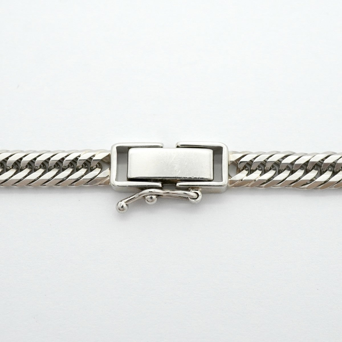 【6khg0026】喜平 ブレスレット Pt850 プラチナ トリプル 12面 22.6cm 14.5g キヘイ【中古】メンズ レディース ユニセックス