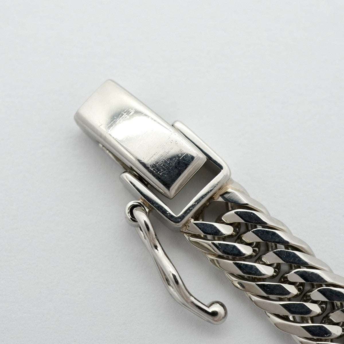 【6khg0027】喜平 ブレスレット Pt850 プラチナ トリプル 12面 20.6cm 21.3g キヘイ【中古】メンズ レディース ユニセックス