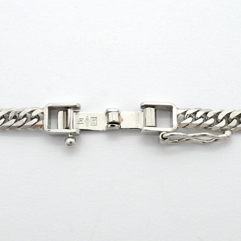 【6khg0028】喜平 ネックレス Pt850 プラチナ 6面 ダブル 60.3cm 24.1g キヘイ【中古】メンズ レディース ユニセックス