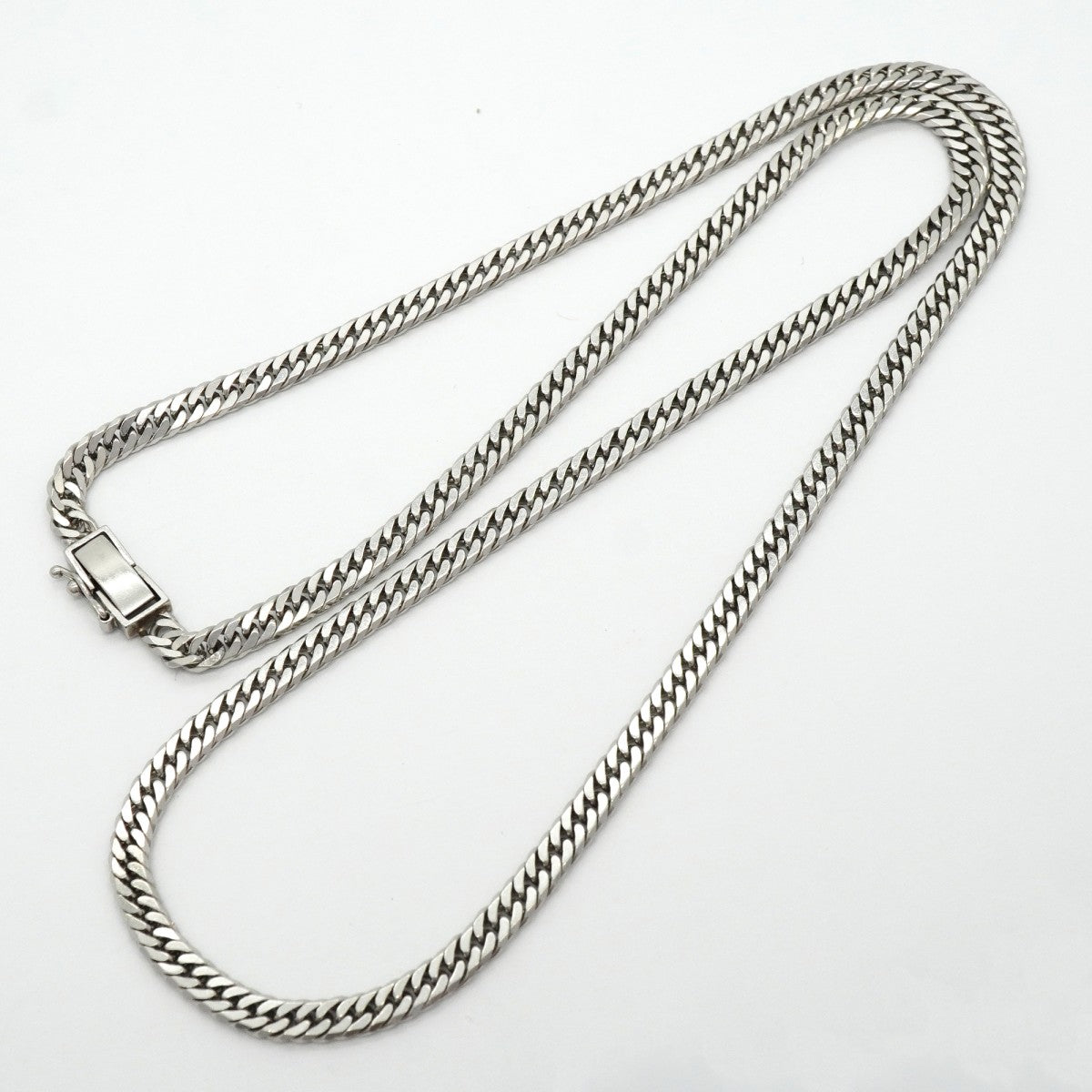 【6khg0029】喜平 ネックレス Pt850 プラチナ 6面 ダブル 51.4cm 30.2g キヘイ【中古】メンズ レディース ユニセックス