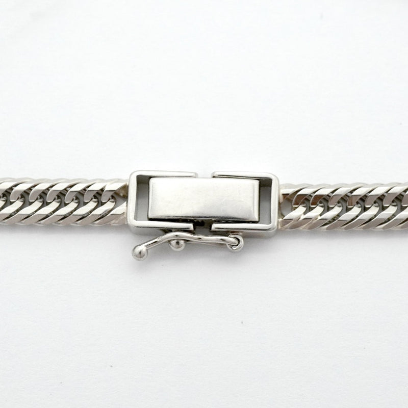 【6khg0032】喜平 ブレスレット Pt850 プラチナ トリプル 12面 16.7cm 10.7g キヘイ【中古】メンズ レディース ユニセックス