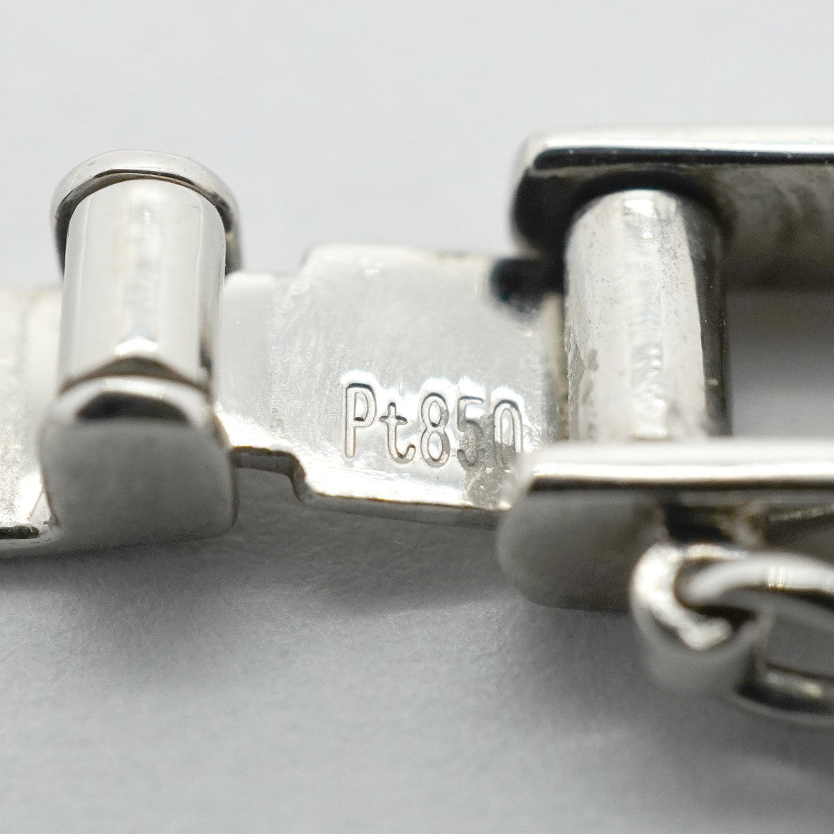 【6khg0032】喜平 ブレスレット Pt850 プラチナ トリプル 12面 16.7cm 10.7g キヘイ【中古】メンズ レディース ユニセックス