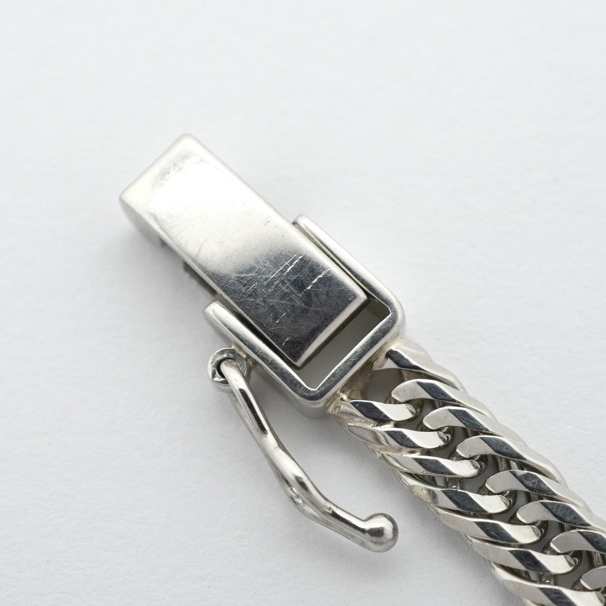 【6khg0032】喜平 ブレスレット Pt850 プラチナ トリプル 12面 16.7cm 10.7g キヘイ【中古】メンズ レディース ユニセックス