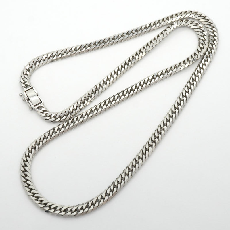【6khg0034】喜平 ネックレス Pt850 プラチナ 6面 ダブル 50.5cm 50.5g キヘイ【中古】メンズ レディース ユニセックス