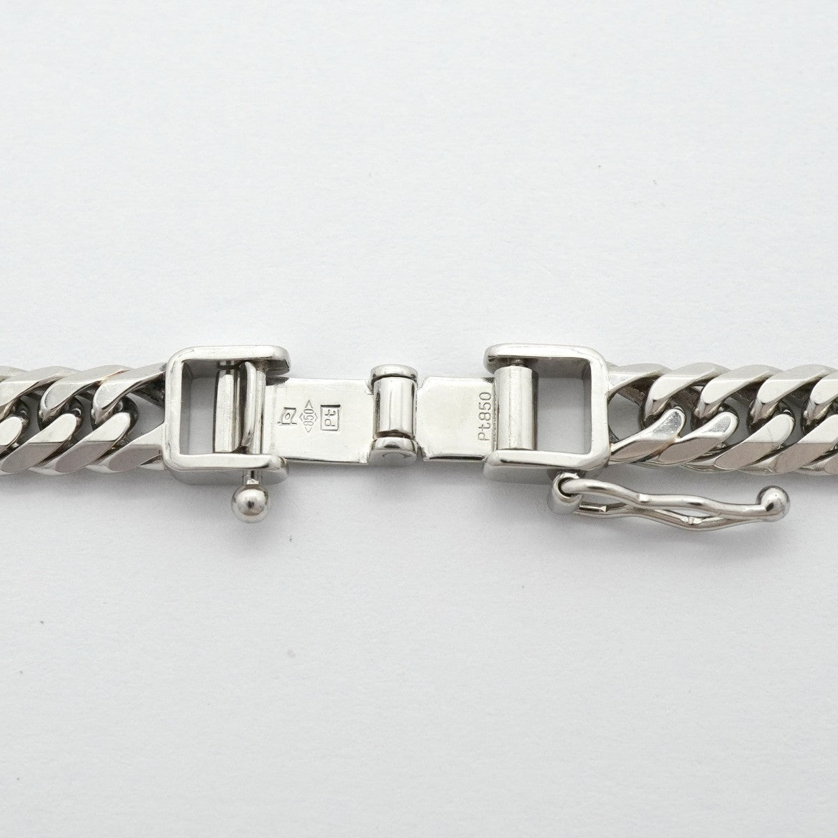 【6khg0034】喜平 ネックレス Pt850 プラチナ 6面 ダブル 50.5cm 50.5g キヘイ【中古】メンズ レディース ユニセックス