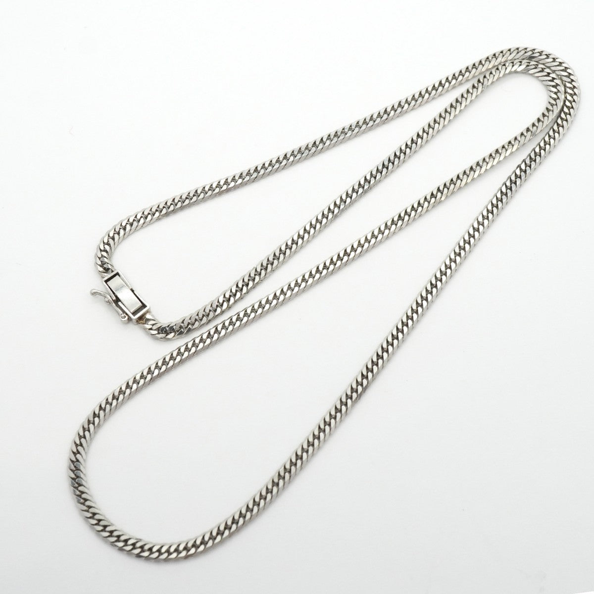 【6khg0036】喜平 ネックレス Pt850 プラチナ 6面 ダブル 50.7cm 20.5g キヘイ【中古】メンズ レディース ユニセックス