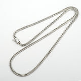 【6khg0036】喜平 ネックレス Pt850 プラチナ 6面 ダブル 50.7cm 20.5g キヘイ【中古】メンズ レディース ユニセックス