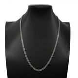【6khg0038】喜平 ネックレス Pt850 プラチナ 6面 ダブル 51.6cm 30g キヘイ【中古】メンズ レディース ユニセックス