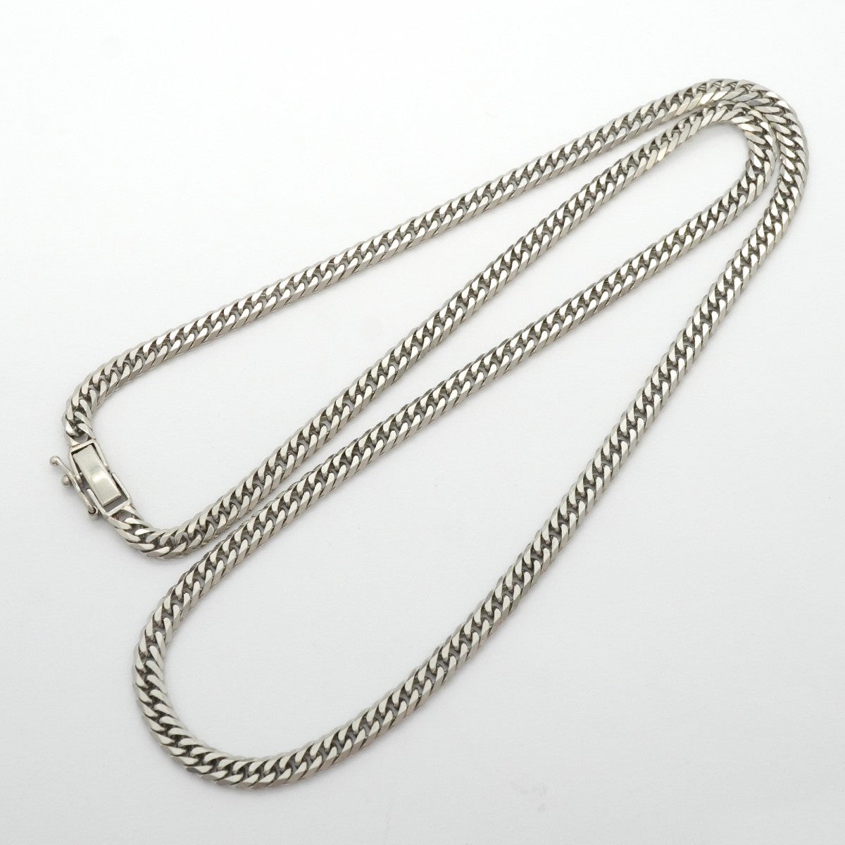 【6khg0038】喜平 ネックレス Pt850 プラチナ 6面 ダブル 51.6cm 30g キヘイ【中古】メンズ レディース ユニセックス