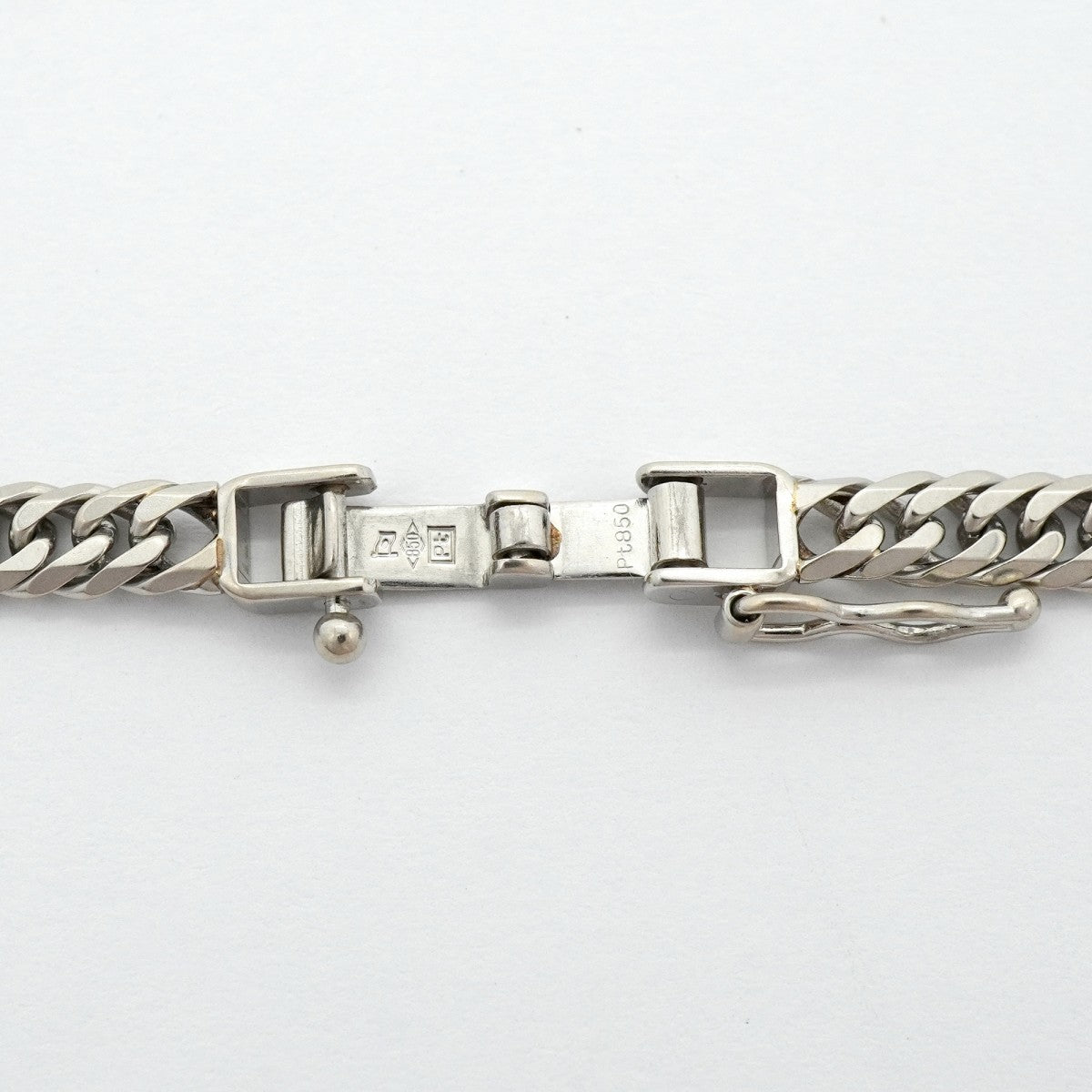 【6khg0038】喜平 ネックレス Pt850 プラチナ 6面 ダブル 51.6cm 30g キヘイ【中古】メンズ レディース ユニセックス