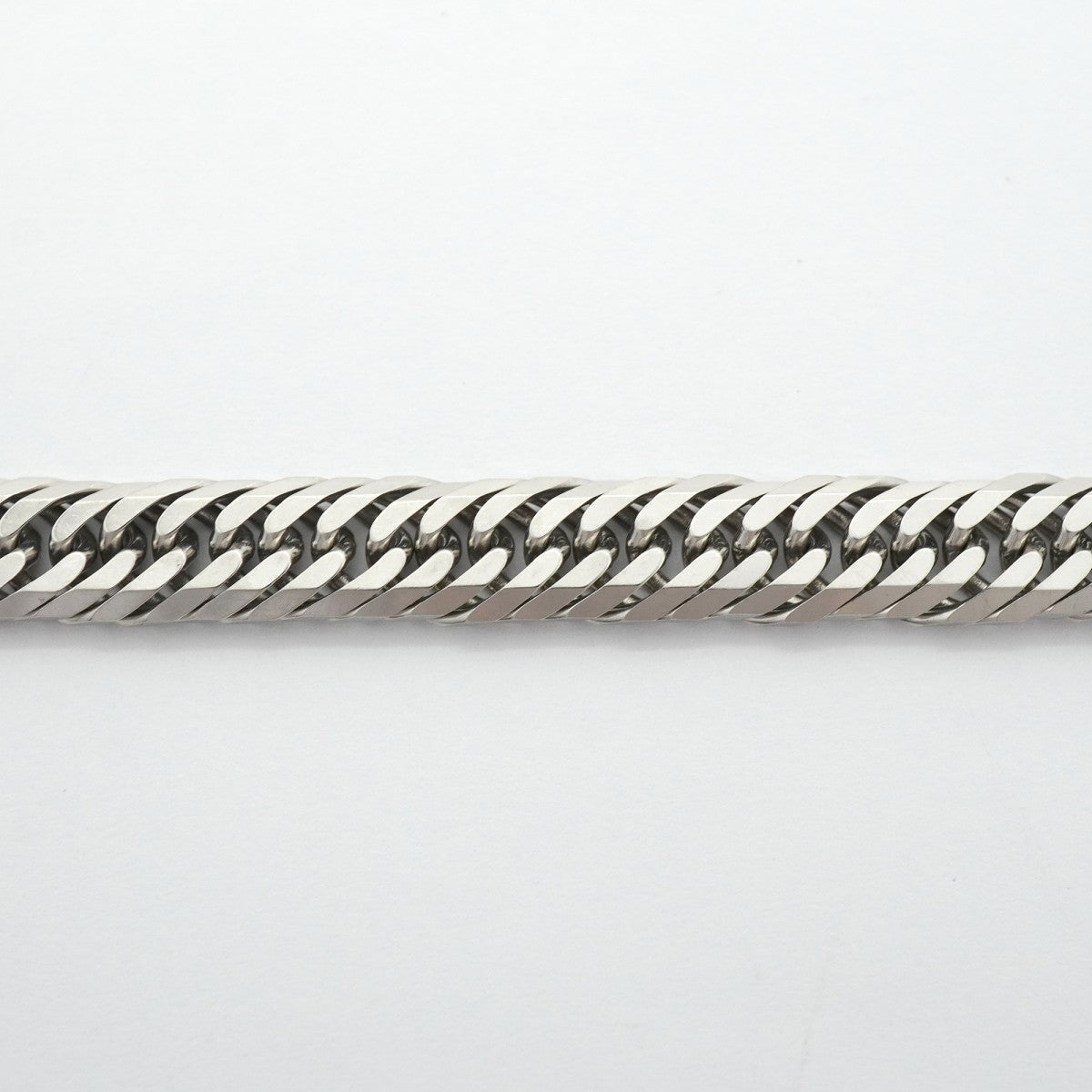 【6khg0039】喜平 ブレスレット Pt850 プラチナ 8面 トリプル 17.5cm 26.1g キヘイ【中古】メンズ レディース ユニセックス