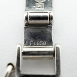 【6khg0039】喜平 ブレスレット Pt850 プラチナ 8面 トリプル 17.5cm 26.1g キヘイ【中古】メンズ レディース ユニセックス