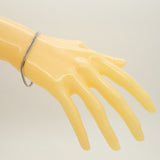 【6khg0042】喜平 ブレスレット Pt850 プラチナ 6面 ダブル 18.5cm 10g キヘイ【中古】メンズ レディース ユニセックス