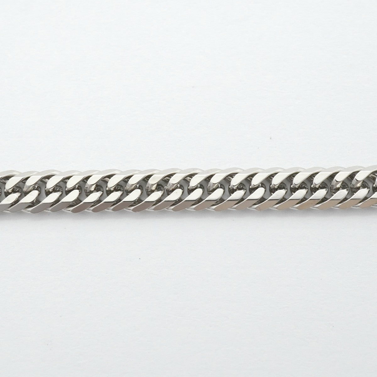 【6khg0042】喜平 ブレスレット Pt850 プラチナ 6面 ダブル 18.5cm 10g キヘイ【中古】メンズ レディース ユニセックス