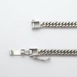 【6khg0042】喜平 ブレスレット Pt850 プラチナ 6面 ダブル 18.5cm 10g キヘイ【中古】メンズ レディース ユニセックス